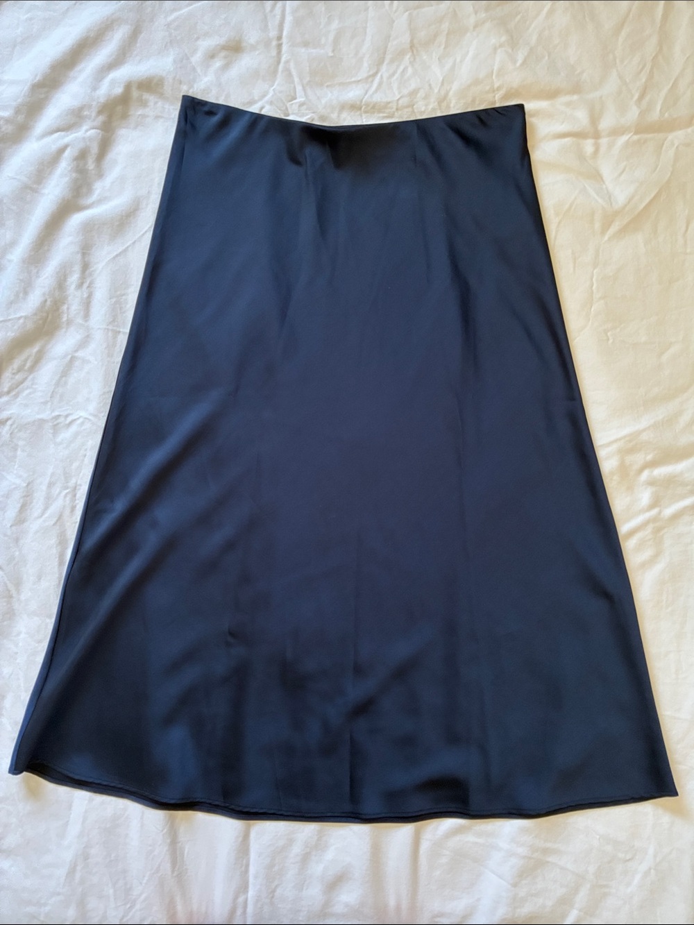 J Crew Slip Skirt in Navy Blue, Size Medium